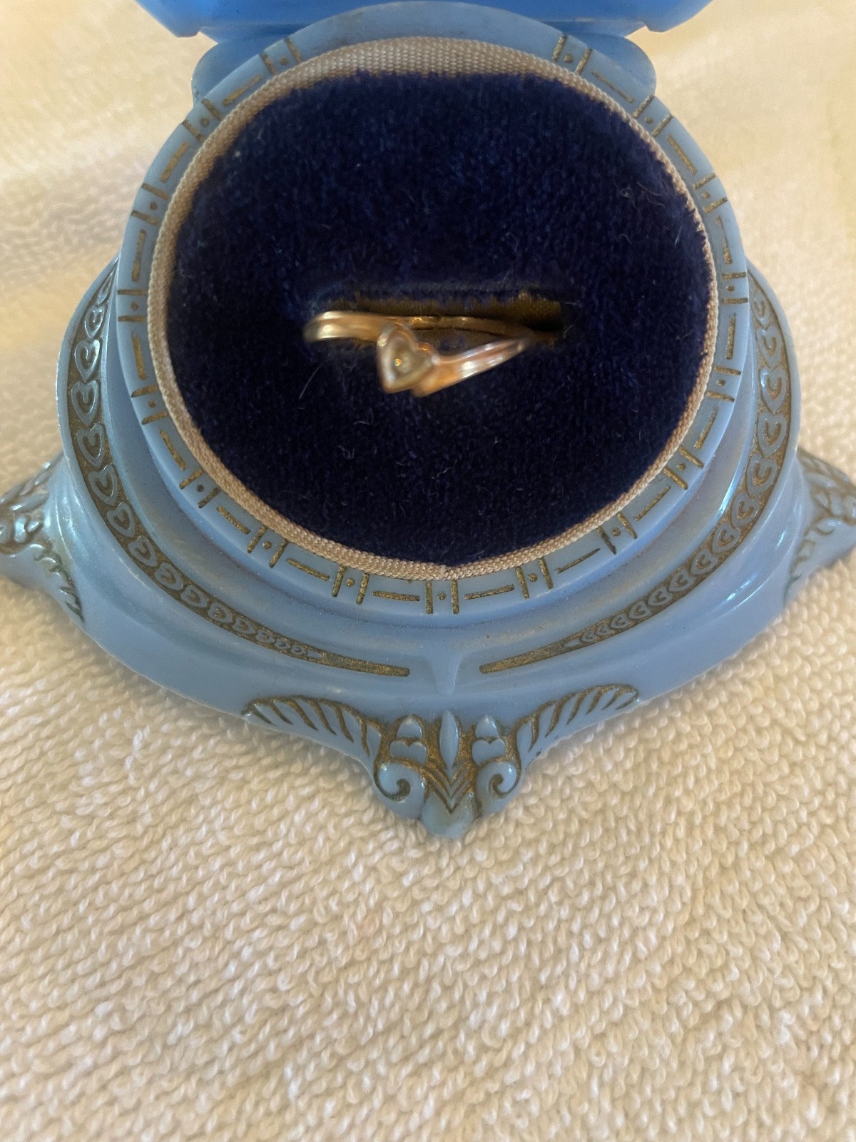 925 silver ring with a stone setting - image 2