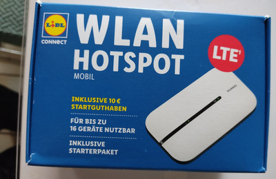WLAN Hotspot Lidl Connect Mobiler WLAN Router, 10  Guthaben, Huawei, Neu OVP