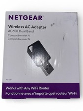 NETGEAR Wireless AC Adapter AC600 Dual Band WiFi USB Adapter A6100 -- NEW