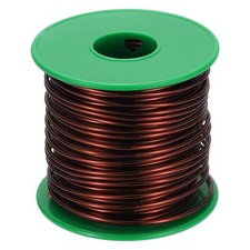 17 AWG 16 oz Magnet Wire, Enameled Copper Winding Wire with Shaft, Brown