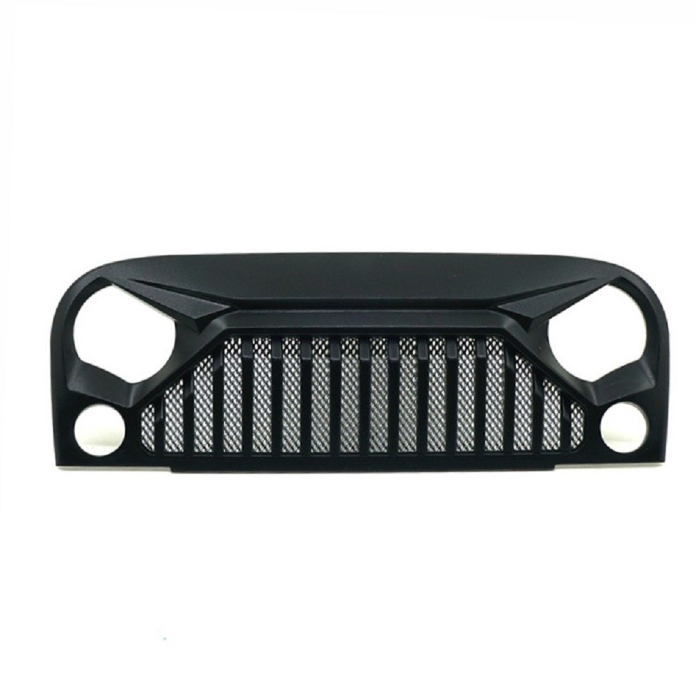 1/10 RC Car Black Hood& Front Air Inlet Grille Cover Parts For Jeep Wrangler G thumbnail 5
