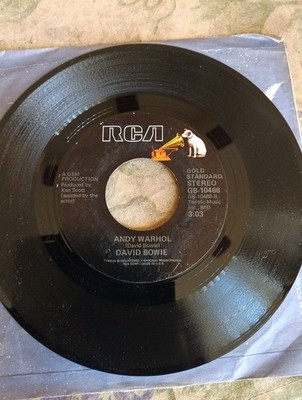 DAVID BOWIE Changes 1976 USA 7'' vinyl single Andy Warhol RCA 45 GB-10468
