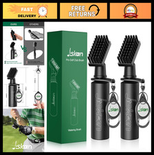 2 Pack Golf Club Cleaner Brush Set with Water Bottle - 7.5"  4oz Capacity, Perf