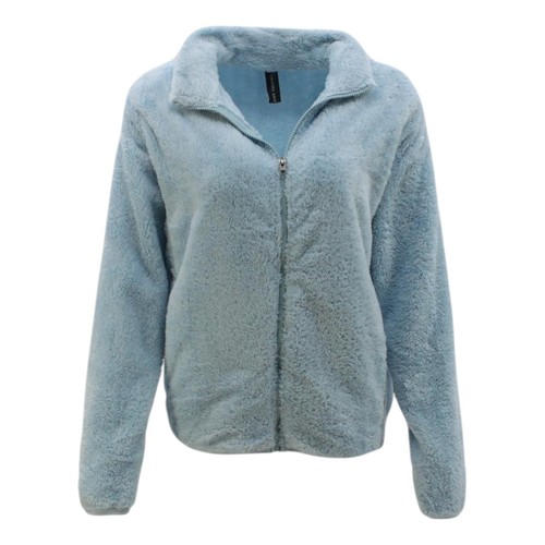 Womens Fleece Teddy Jacket Warm Winter Zip Up Soft Sherpa Coat Casual Outerwear - Picture 45 of 70