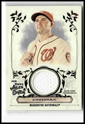 2018 Topps Allen & Ginter #FSRA-RZ Ryan Zimmerman Full-Size Relics