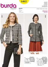 Schnittmuster Burda 6465 Damenjacken Gr. 34-46