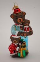 Glas-Ornament „Papa BäR“ 14 Cm • Mundgeblasen • Handbemalt • TeddybäRen • Deko