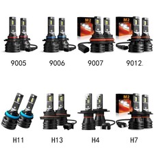 AUXITO H11 9012 9006 9005 LED Headlight Fog Bulb High Low Beam 6500K White H