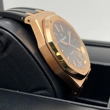 Audemars Piguet Royal Oak 15400OR.OO.D002CR.01 Rose Gold 41mm Black Dial Watch 6