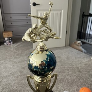 Baseball Trophy, Vintage 33 In Tall. Give It To Your Baseball Winner