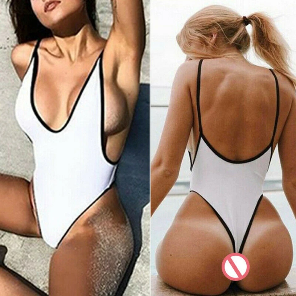 Traje de baño de una pieza para mujer Mono Mamelucos Body Playa Traje de baño Top brasileño Foto 4 de 4