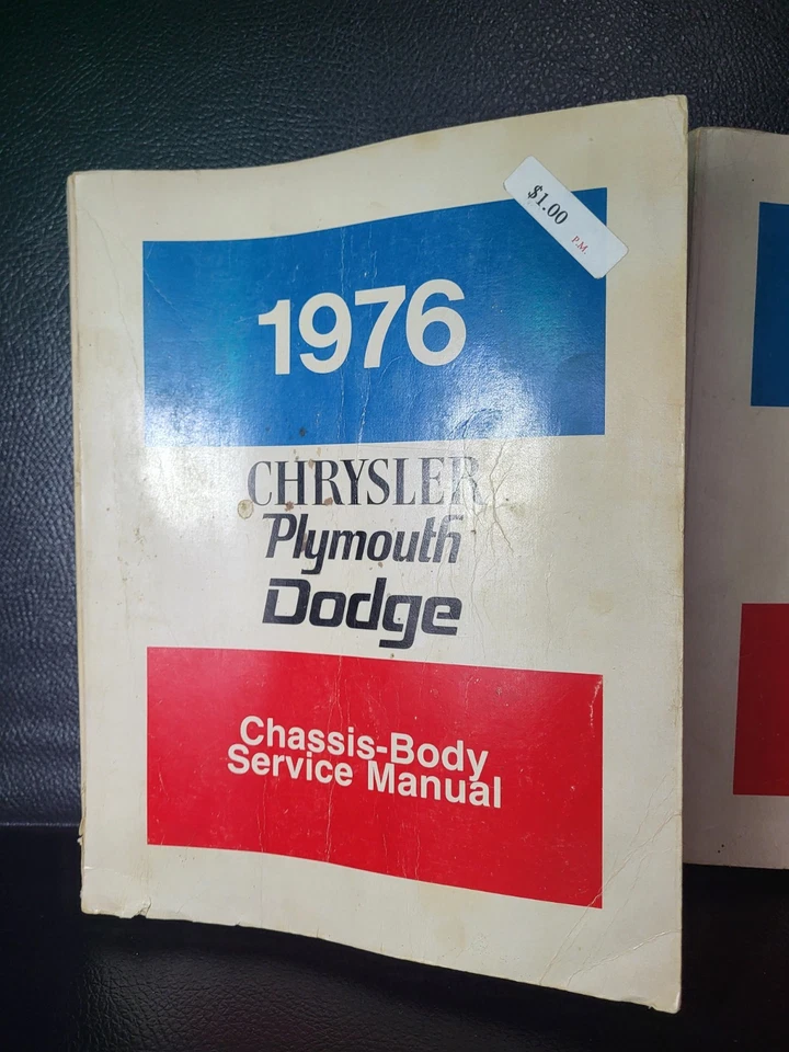 1976 Chrysler Shop Manuals Set Plymouth Dodge Cordoba Newport New Yorker Service - Imagem 2 de 4