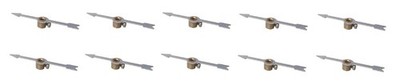 10 x Meccano reproduction Pointer Offset Boss - zinc - part 156  ** NEW **