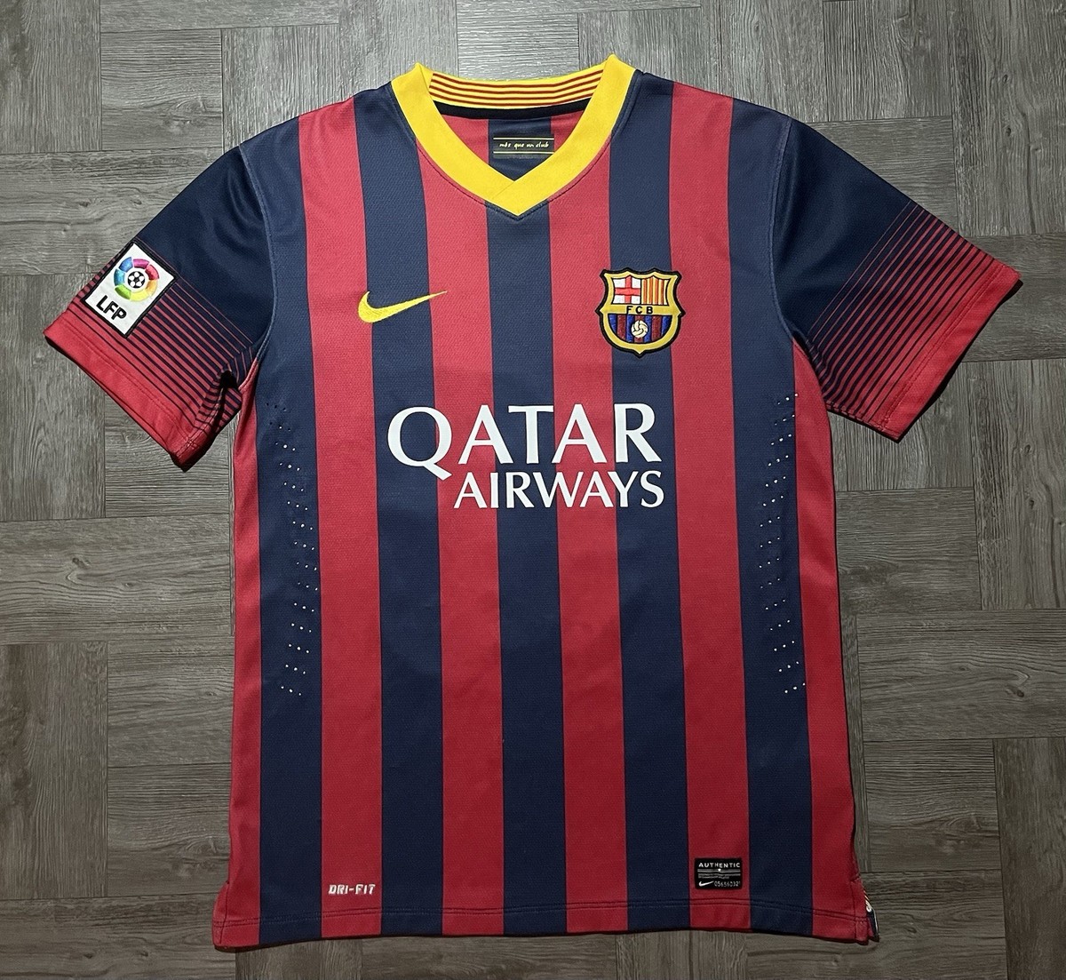2013/14 Barcelona Home Jersey #10 Messi Small Men's S Nike Soccer
