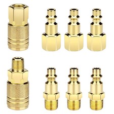 8 Pack Air Hose Fittings 1/4-Inch NPT Quick Connect Air Compressor Fittings, ...