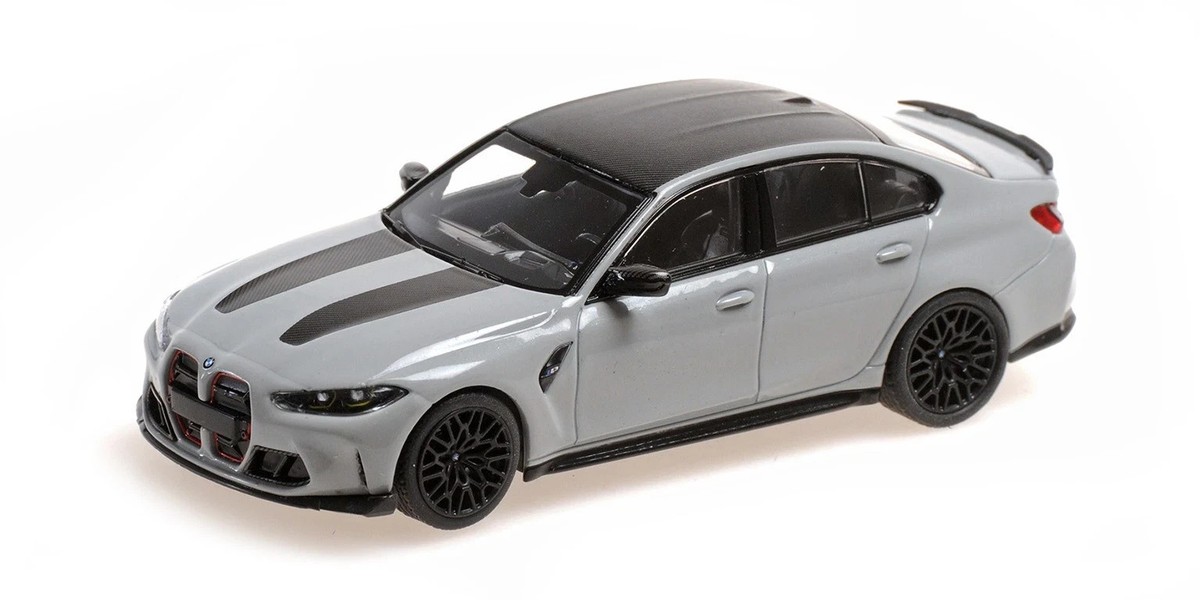 1/43 BMW M3 CS G80 Brookyln Grey 2023 Diecast Model Car by