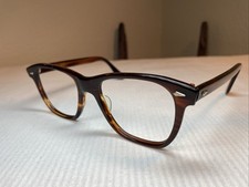 1950s Vintage American Optical SARATOGA JFK Brown Frame 25-51 AM Sunglasses