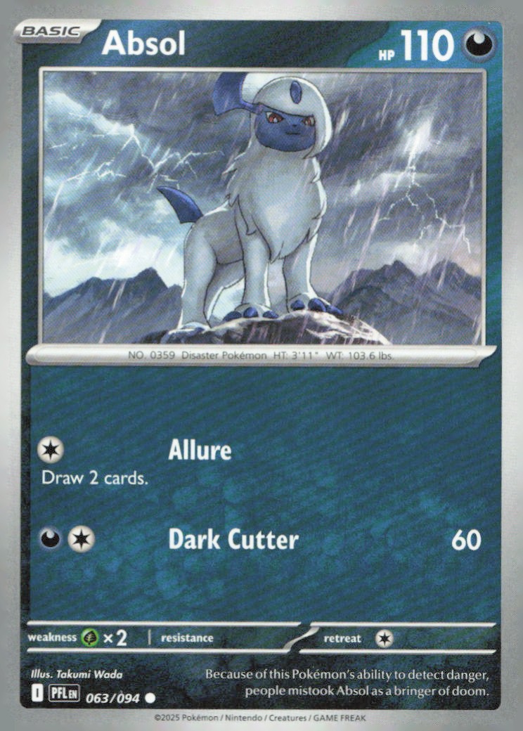 Absol Common ME02: Phantasmal Flames 063/094 NM