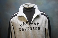 Harley-Davidson M Quarter Zip PA Embroidered Pullover Imagewear soft Gray Fleece