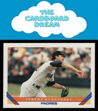 Jeremy Hernandez 1993 Topps #388 San Diego Padres Baseball Card