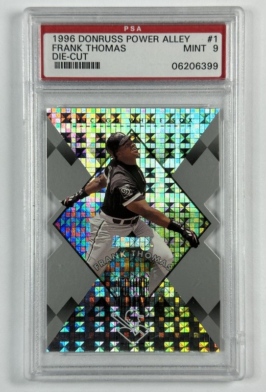 FRANK THOMAS PSA 9 1996 DONRUSS #1 POWER ALLEY DIE-CUT 473/5000 WHITE SOX