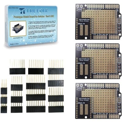 3er Set Prototyping Shield Boards für Arduino Breadboard Erweiterung doppelse...