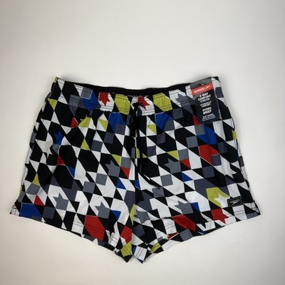 New Mens Speedo Print Redondo Edge Volley 14'' Coin Gray Boardshorts Size XL NWT
