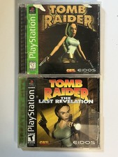 Tomb Raider 1 & The Last Revelation Lot of 2 games (PS1) CIB Complete Tested