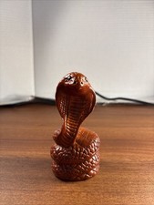 Small 5 Inch Cobra Snake Statue  Looks Like W...