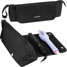 Hair Tools Travel Bag with Heat Resistant Mat Removable for Flat Iron, Straighte