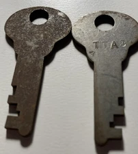 2 Corbin # TTA3 Suitcase Trunk Keys 