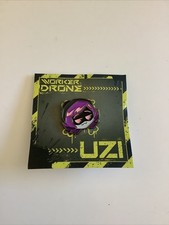 Murder Drones UZI Face Enamel Badge Button Pin Glitch Productions - NEW