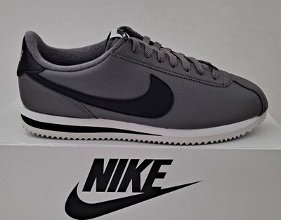 Nike Cortez Leather Gunsmoke Grey Black 819719-004 SUPER RARE Men 9 LIKE N W
