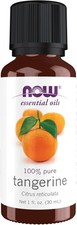 NOW, Tangerine Oil, Cheerful Aromatherapy Scent, Cold Pressed, Cap, 1-Oz