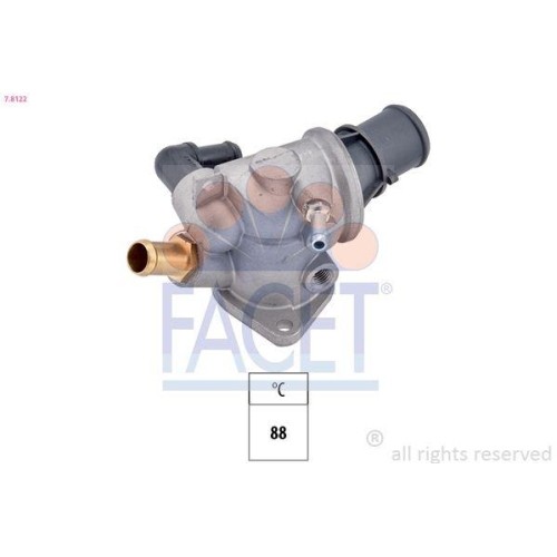 Thermostat KüHlmittel Facet 7.8122 Made In Italy - Oe Equivalent FüR Alfa Romeo-image