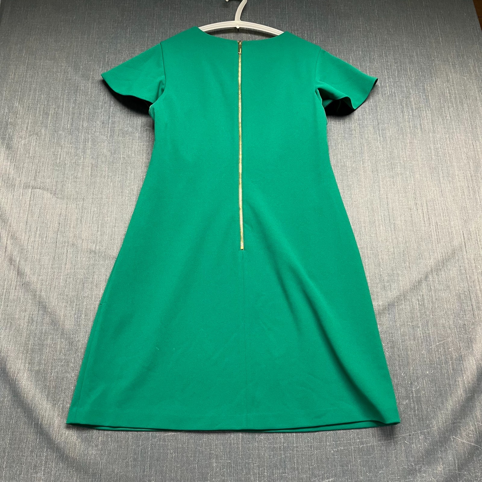 Calvin Klein Women's Shift Dress Size 12 Green Flutter Sleeve Casual Work Chic thumbnail 10