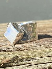 Rustic Boho Moonstone Ring
