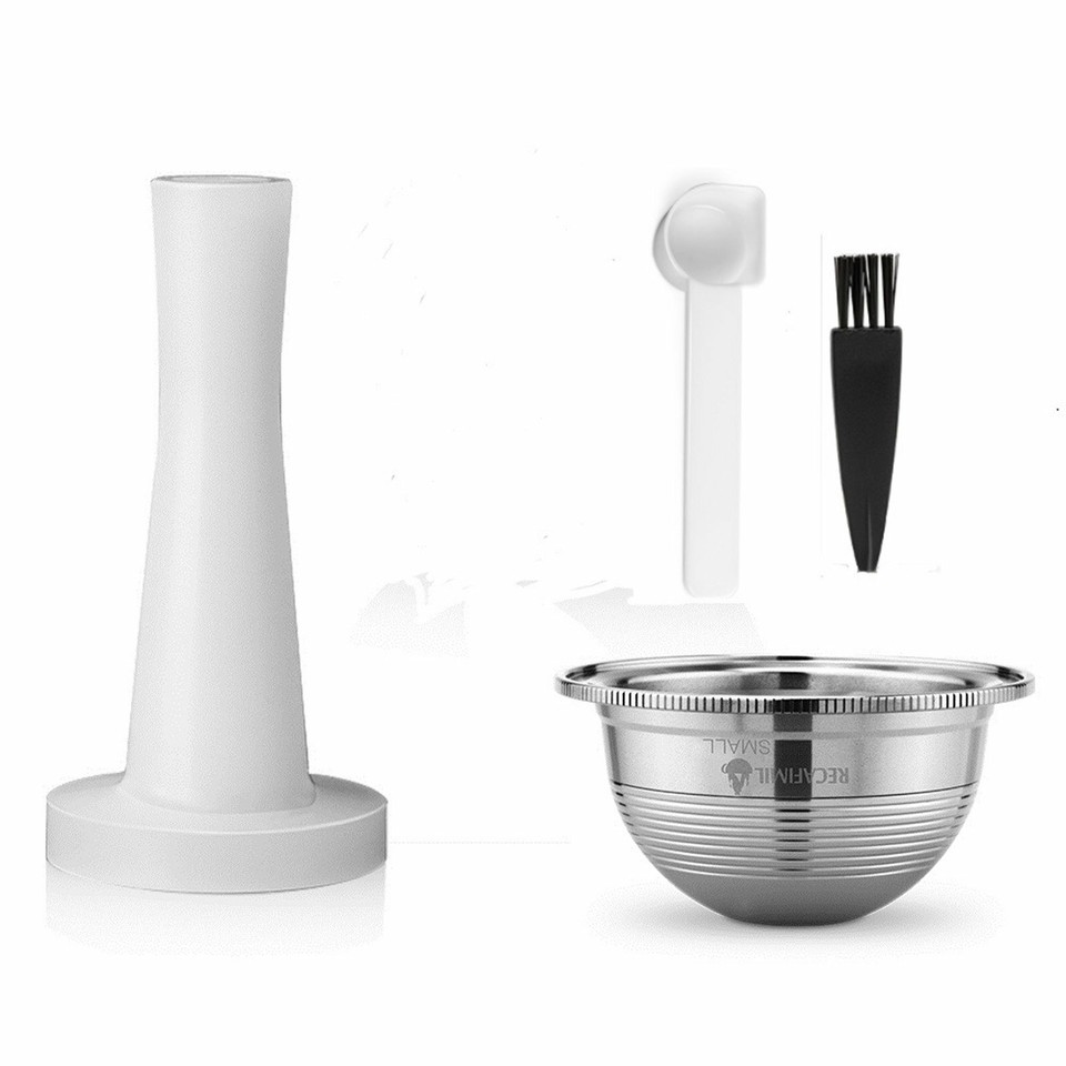 Reusable Coffee Pod Converter Need to Use with Oringal Capsule(NOT Including),Stainless Steel Coffee Capsule Adapter Compatible with De'Longhi ENV135,Vertuoline GCA1, Vertuo Next and Vertuo PoP,150ml