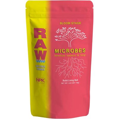 RAW Microbes Bloom Stage Beneficial Bacteria & Fungi Water-Soluble Powder, 2lbs