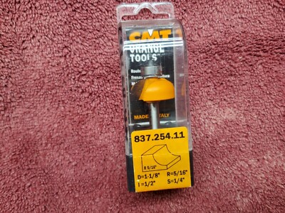 CMT Router Bit  837.254.11, 5/16'' Rad., Ball Bearing.