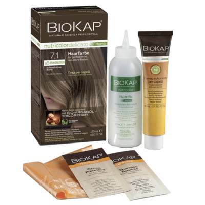 BIOKAP Haarfarbe Nutricolor Delicato Rapid Schwedisches Blond 7.1 135 ml