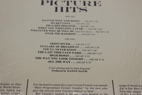 Connie Francis, Sings Award Winning Motion Picture Hits, Vinyl Record LP C560 - Picture 6 of 7