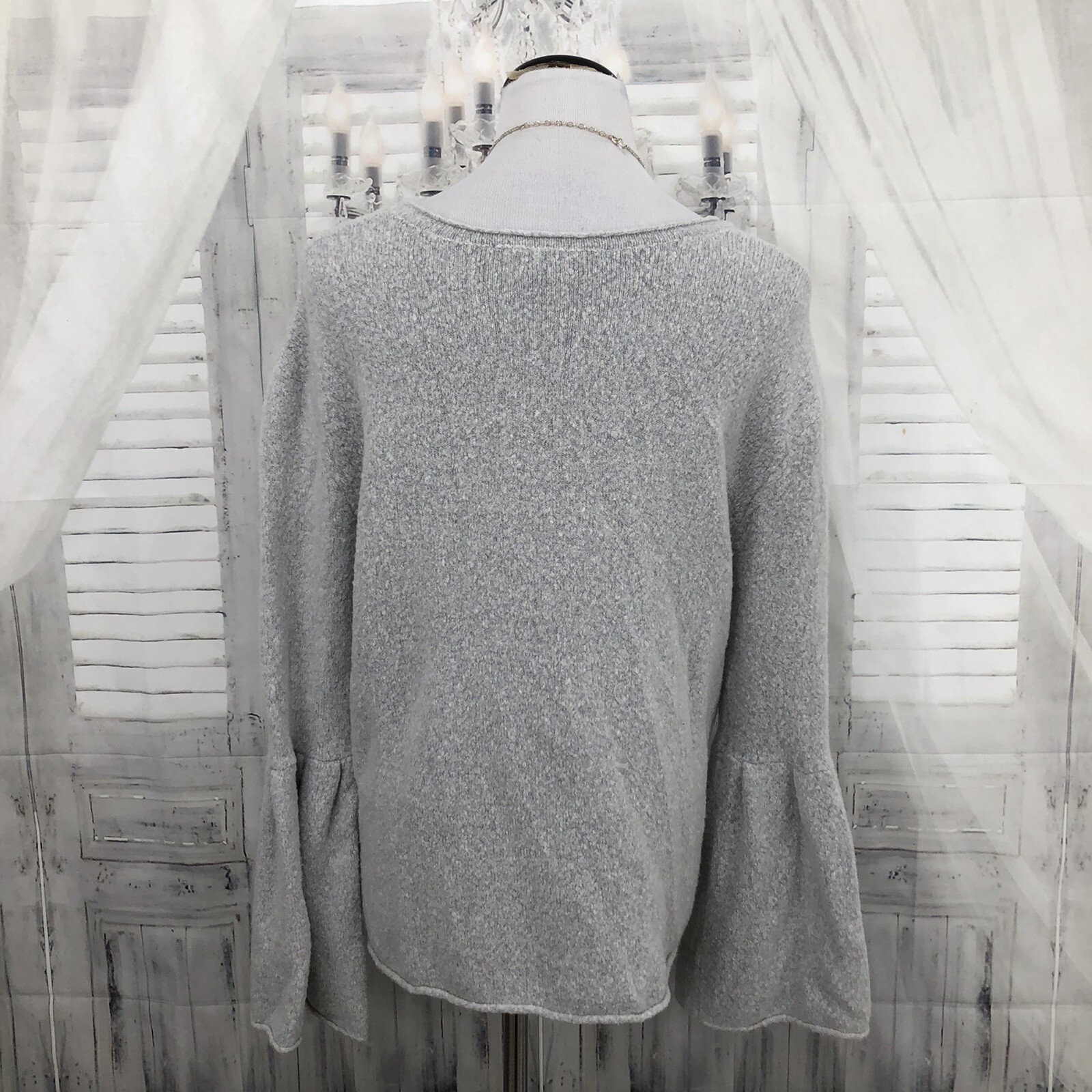 French Connection Size Small Pullover Sweater Gra… - image 6