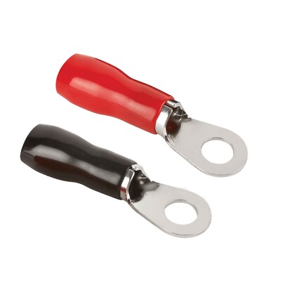 INSTALL BAY IB4GNRT-50 Nickel Ring Terminal 4 Gauge 5/16 inch - Package of 50