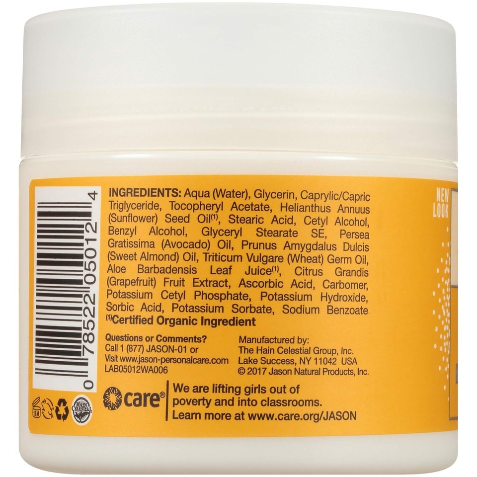 JASON Vitamin E 5,000 IU Moisturizing Crème, For Face and Body, 4 Fluid