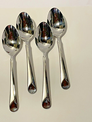 SET 4 Zwilling J A Henckels PROVENCE OVAL SOUP SPOONS Flatware 18/10 Stainless