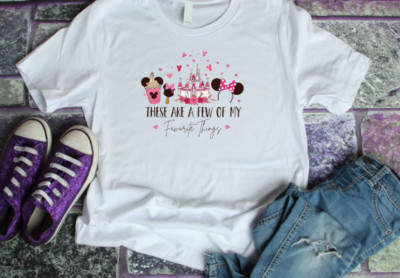 few of my favourite things white t shirt girls ladies shirt graphic top for her