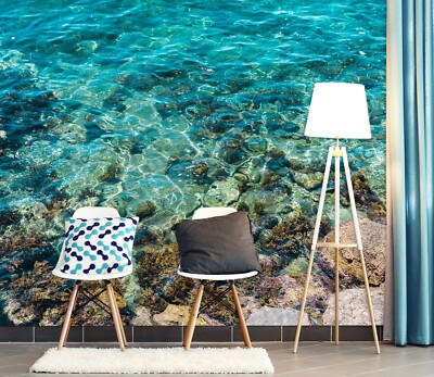 Autocollant Mural 3D Effet Marbre Bleu - Décor Abnehmbar - Tapete M5839 - Neuf - Fabriqué En Allemagne