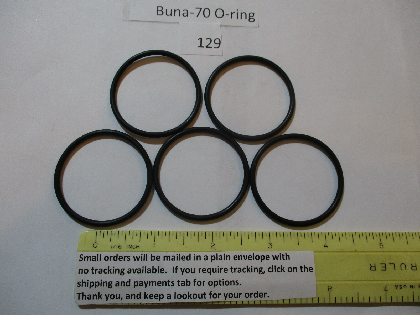 113 Silicone O-ring 70 Durometer 9/16" ID X 3/4" OD X 3/32" Thick 10 Pk