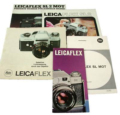 Lot Prospekt leaflet Leica Leicaflex SL SL2 MOT /21